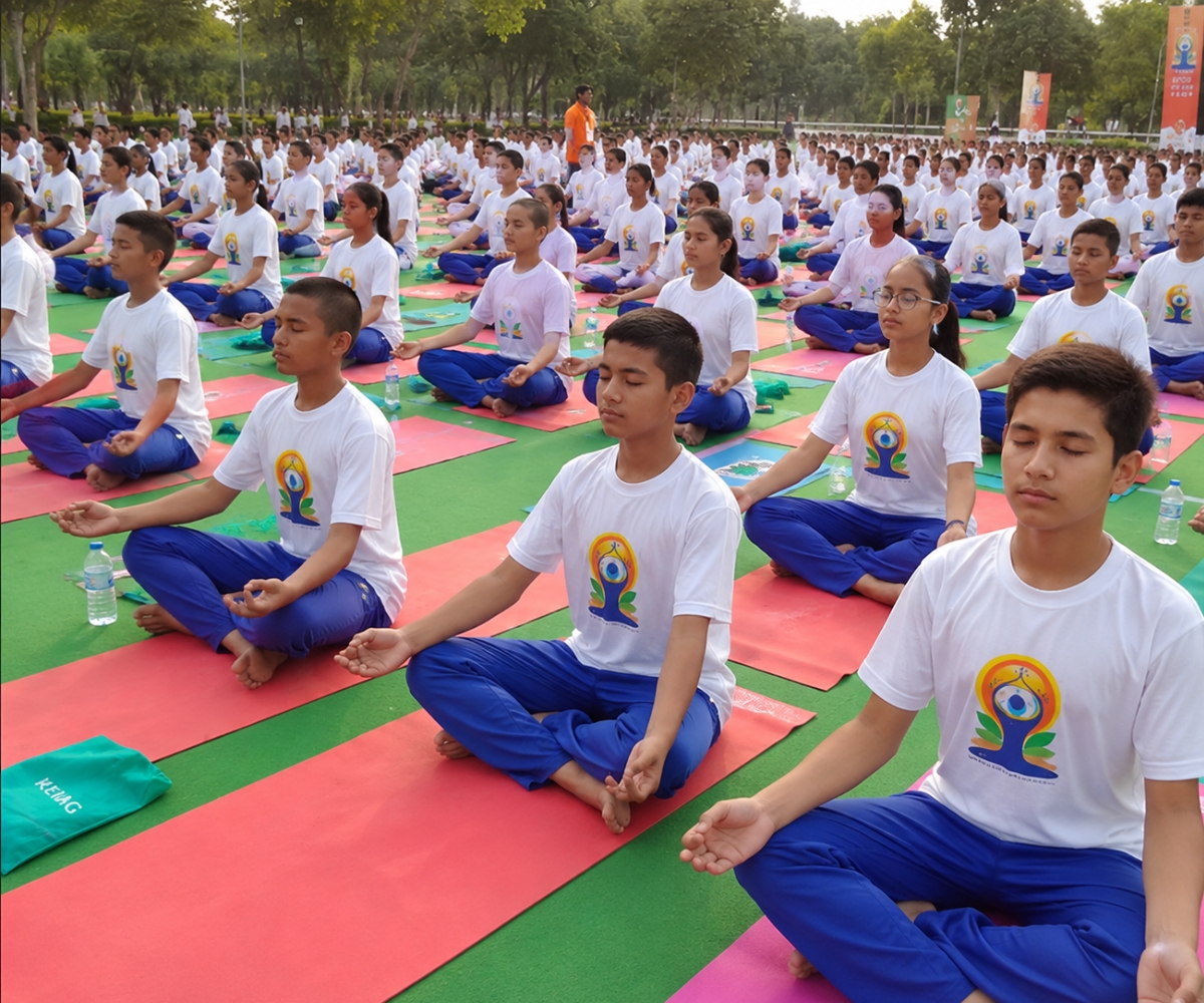Yoga at Mind Power International School